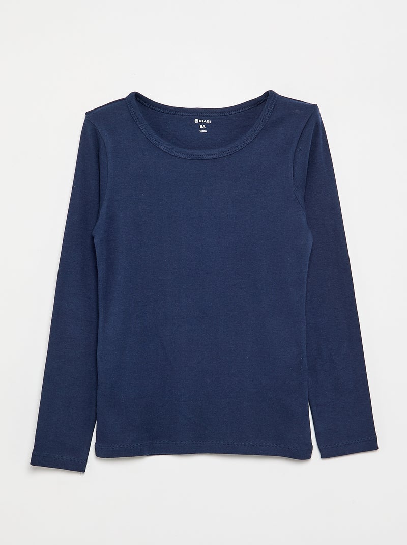 Pack de 2 camisetas de punto Azul - Kiabi