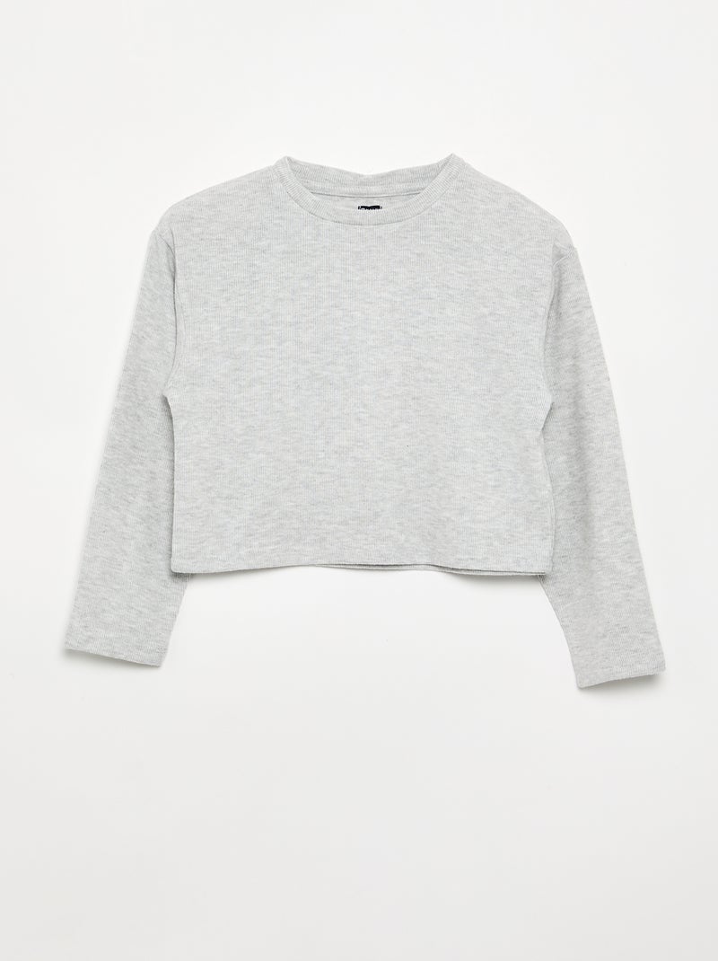 Pack de 2 camisetas de punto suave Gris - Kiabi