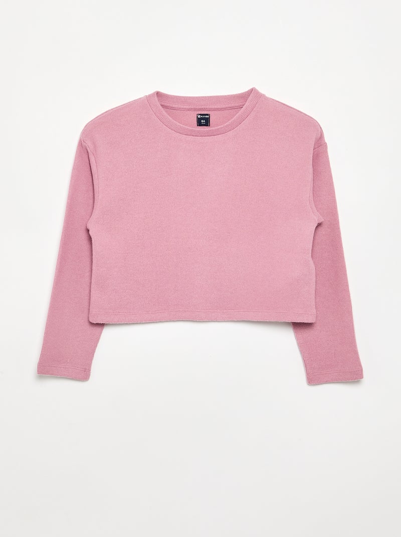 Pack de 2 camisetas de punto suave Rosa - Kiabi