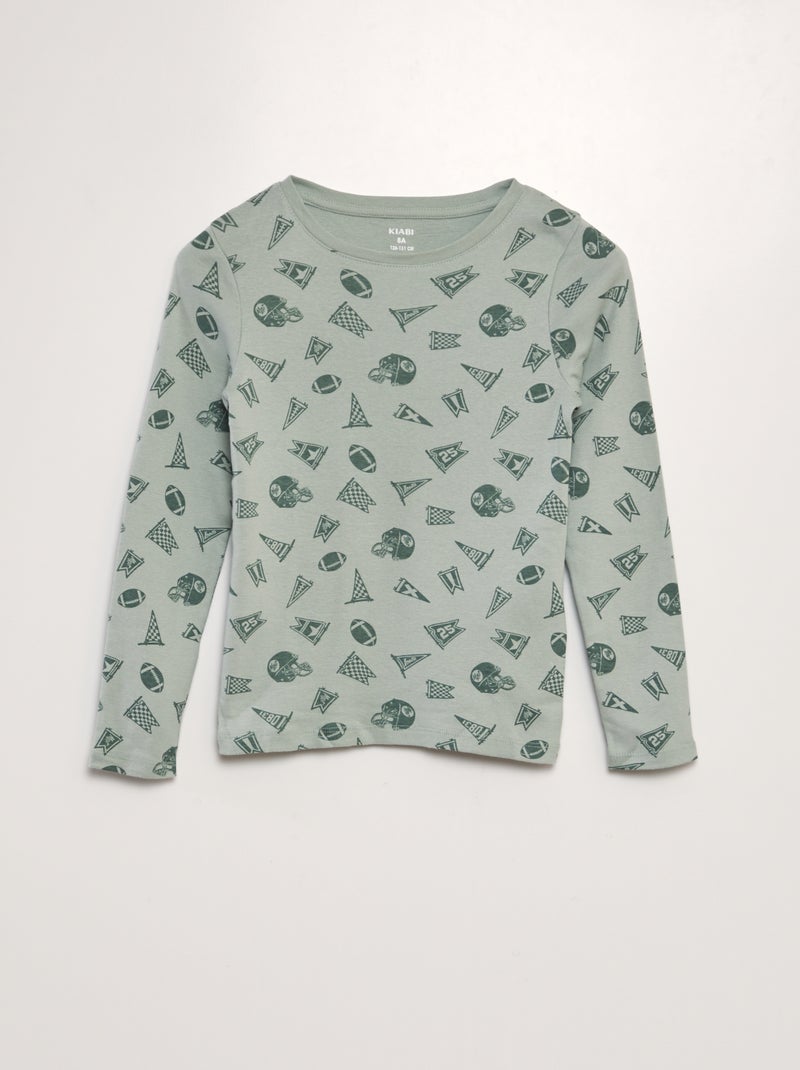 Pack de 2 camisetas de punto VERDE - Kiabi