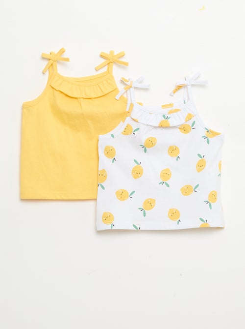 Pack de 2 camisetas de tirantes - Kiabi