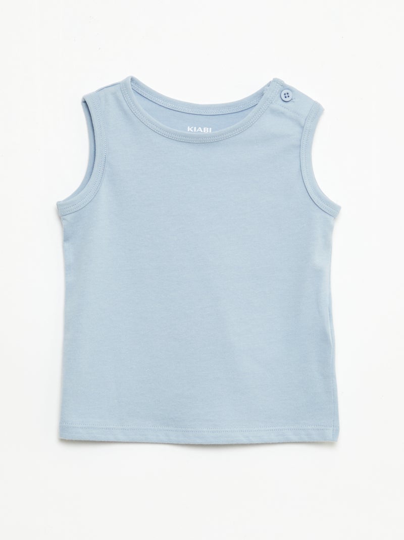 Pack de 2 camisetas de tirantes Azul - Kiabi
