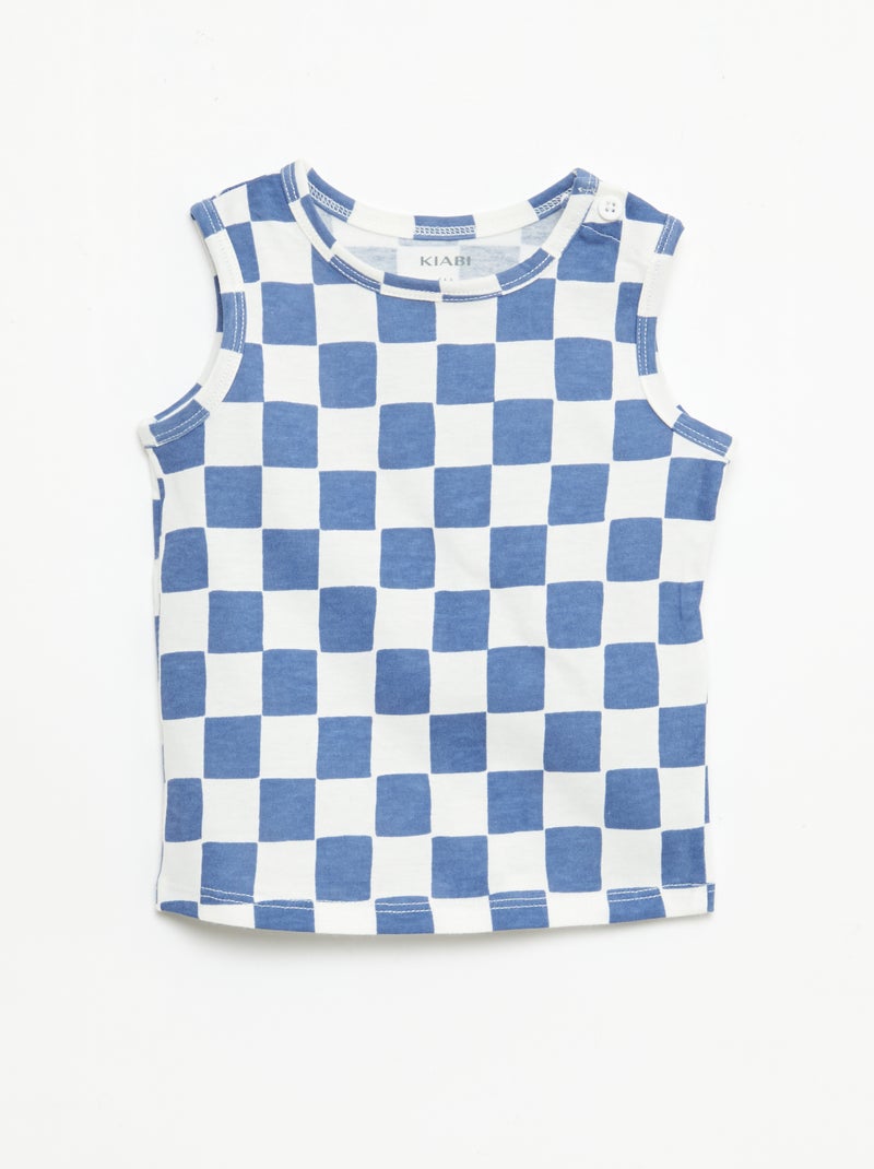 Pack de 2 camisetas de tirantes Azul - Kiabi