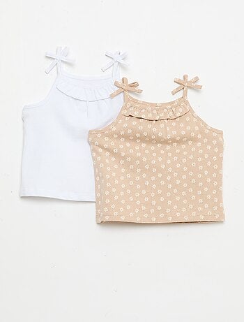 Pack de 2 camisetas de tirantes