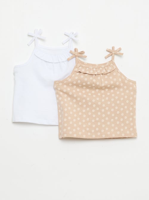 Pack de 2 camisetas de tirantes - Kiabi