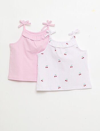 Pack de 2 camisetas de tirantes