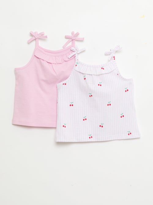 Pack de 2 camisetas de tirantes - Kiabi