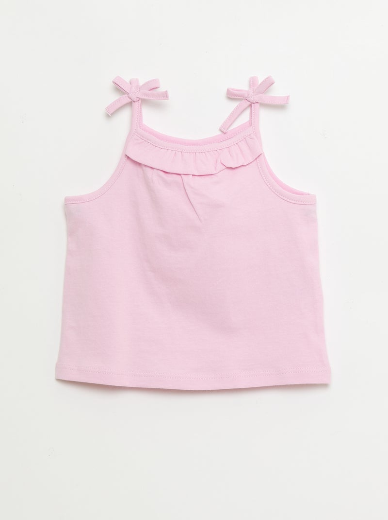 Pack de 2 camisetas de tirantes Blanco - Kiabi