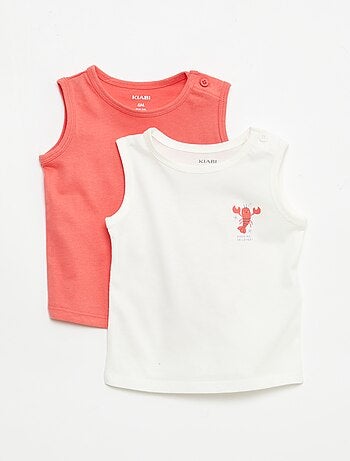 Pack de 2 camisetas de tirantes
