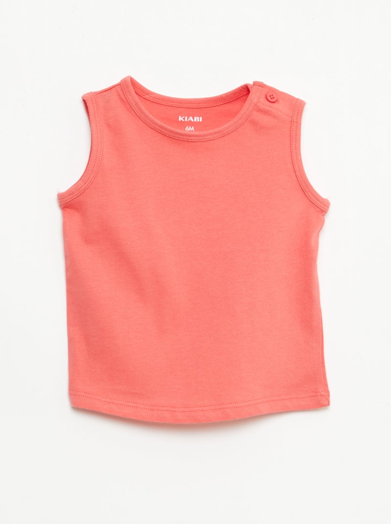 Pack de 2 camisetas de tirantes Blanco - Kiabi