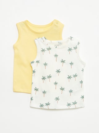 Pack de 2 camisetas de tirantes