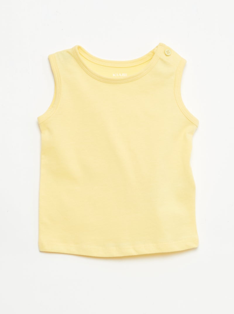Pack de 2 camisetas de tirantes Blanco - Kiabi