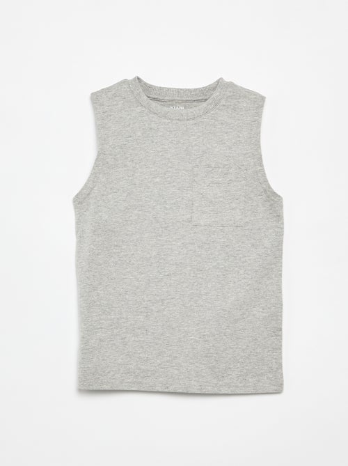 Pack de 2 camisetas de tirantes con bolsillo en el pecho - Kiabi