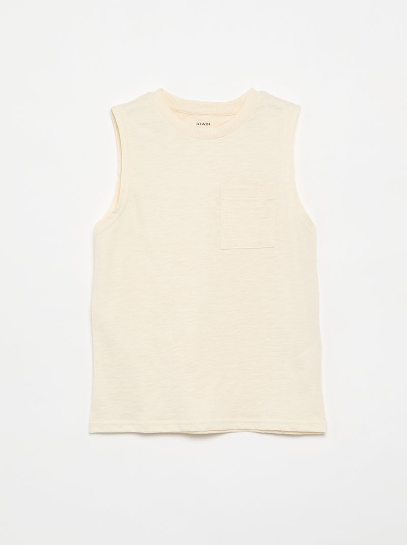 Pack de 2 camisetas de tirantes con bolsillo en el pecho Verde - Kiabi