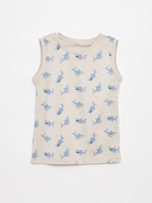 Pack de 2 camisetas de tirantes con cuello redondo - Kiabi