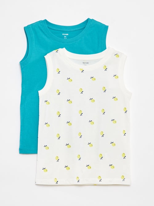 Pack de 2 camisetas de tirantes con cuello redondo - Kiabi
