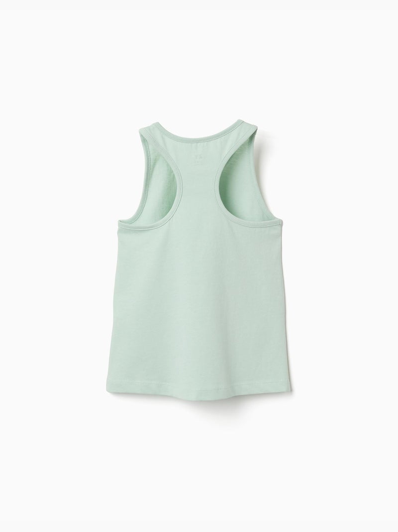 Pack de 2 camisetas de tirantes de algodón con estampados de playa Blanco - Kiabi