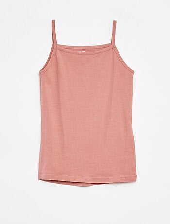 Pack de 2 camisetas de tirantes de algodón elástico