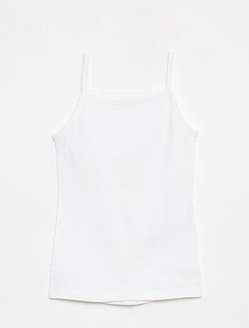 Pack de 2 camisetas de tirantes de algodón elástico
