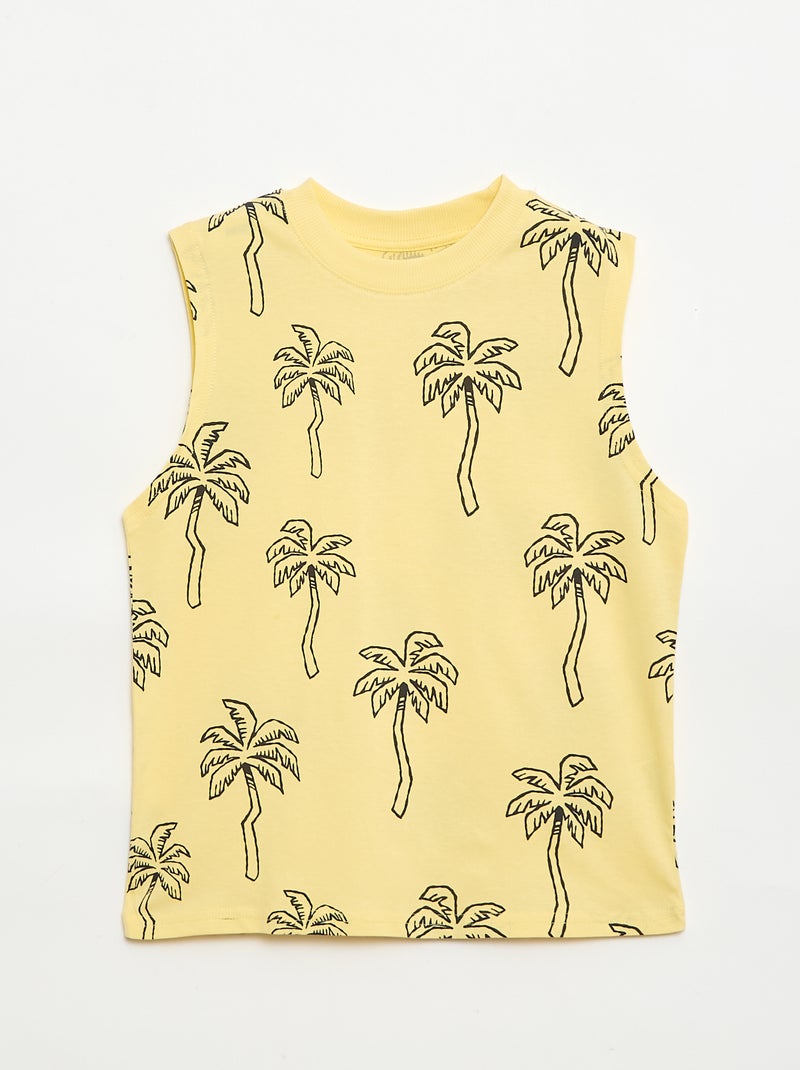 Pack de 2 camisetas de tirantes de cuello redondo Amarillo - Kiabi