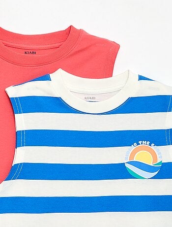 Pack de 2 camisetas de tirantes de cuello redondo