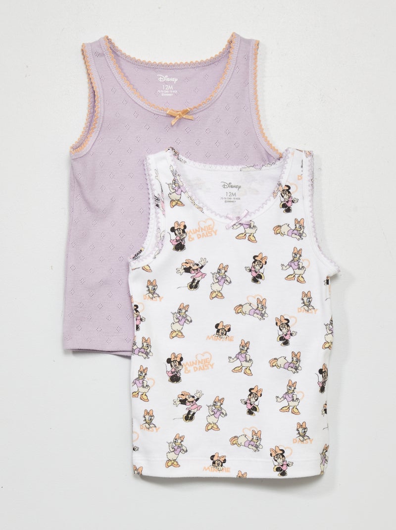 Pack de 2 camisetas de tirantes 'Disney' minnie - Kiabi
