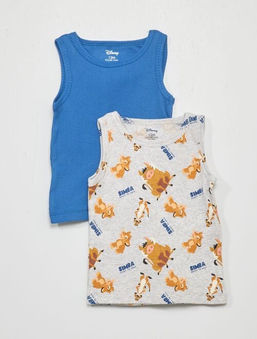 Pack de 2 camisetas de tirantes 'Disney' - Kiabi