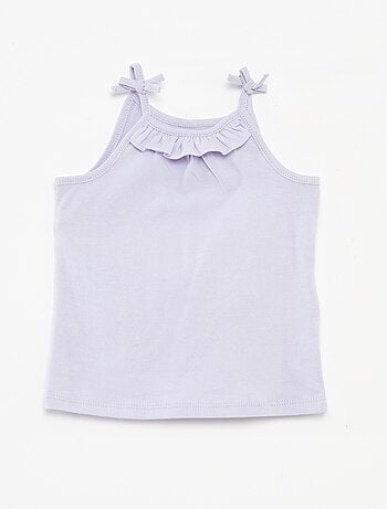 Pack de 2 camisetas de tirantes finos con lazos