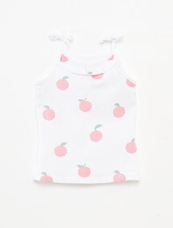 Pack de 2 camisetas de tirantes finos con lazos