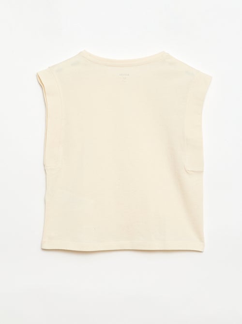 Pack de 2 camisetas de tirantes lisas - Kiabi