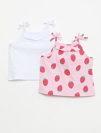 Pack de 2 camisetas de tirantes