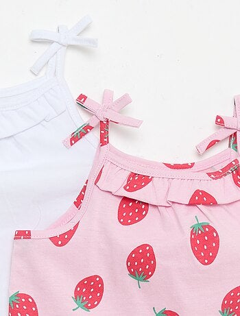 Pack de 2 camisetas de tirantes