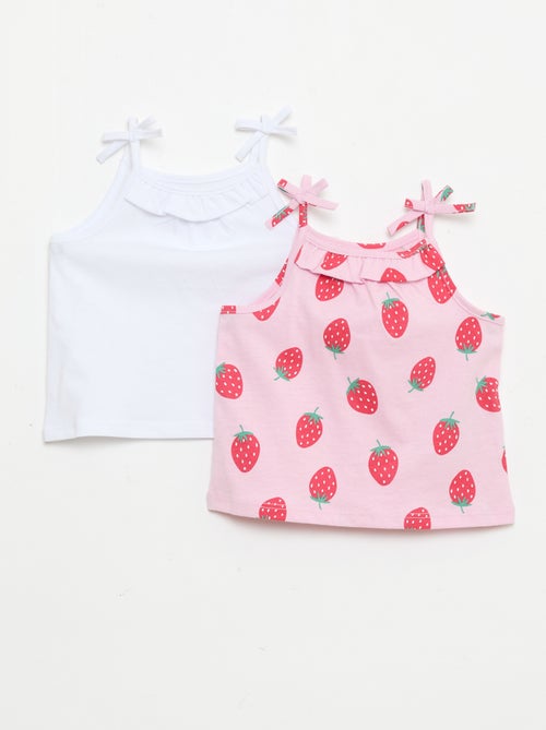 Pack de 2 camisetas de tirantes - Kiabi
