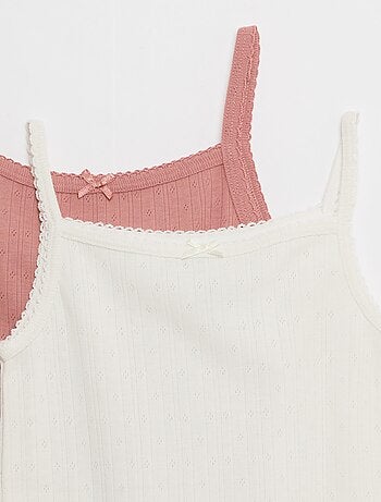 Pack de 2 camisetas de tirantes termorreguladoras de algodón