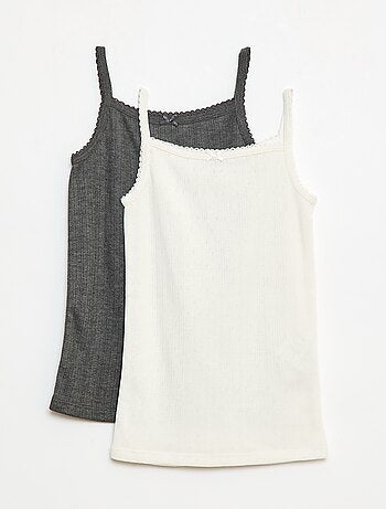 Pack de 2 camisetas de tirantes termorreguladoras de algodón