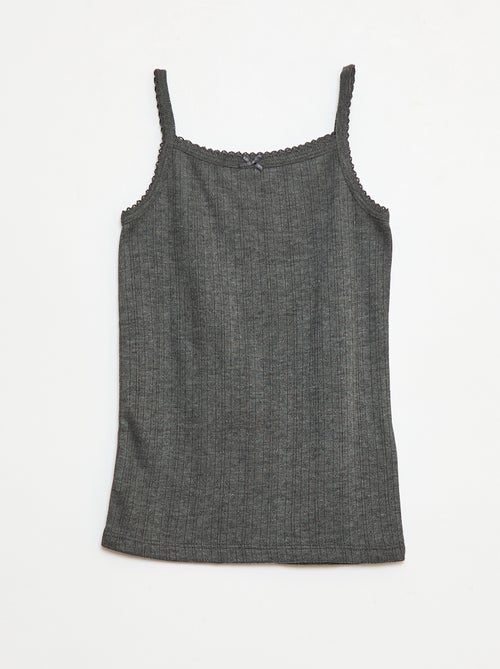 Pack de 2 camisetas de tirantes termorreguladoras de algodón - Kiabi