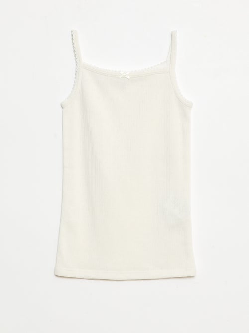 Pack de 2 camisetas de tirantes termorreguladoras de algodón - Kiabi