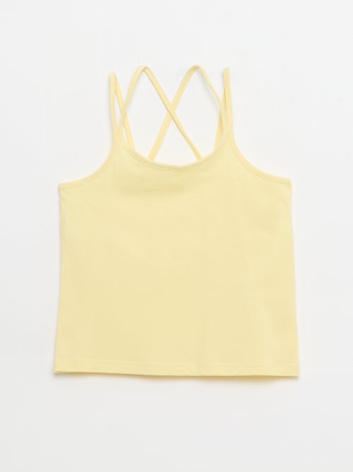 Pack de 2 camisetas de tirantes, una estampada - Kiabi