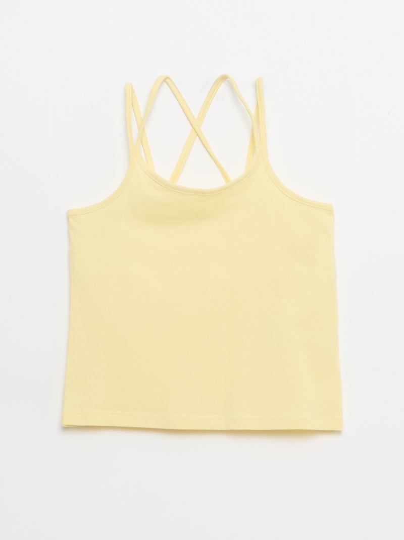 Pack de 2 camisetas de tirantes, una estampada Blanco - Kiabi