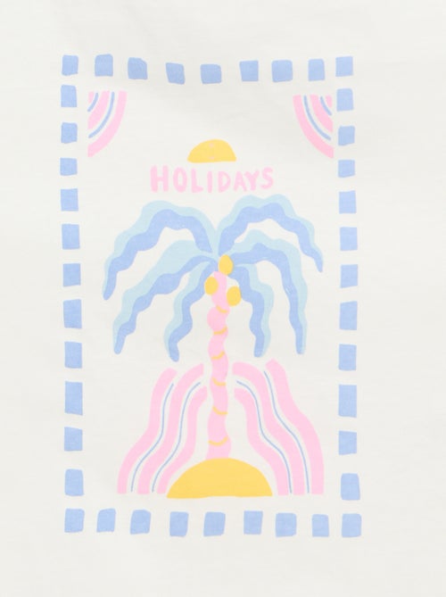 Pack de 2 camisetas de tirantes, una estampada - Kiabi