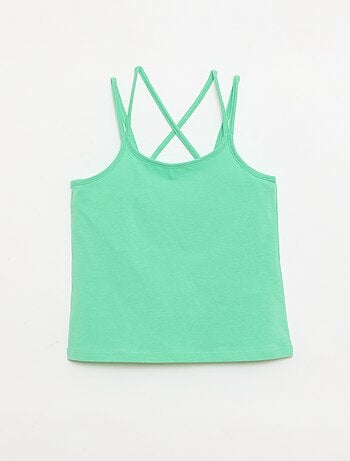 Pack de 2 camisetas de tirantes, una estampada