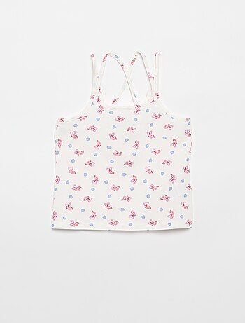 Pack de 2 camisetas de tirantes, una estampada
