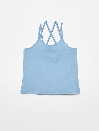 Pack de 2 camisetas de tirantes, una estampada