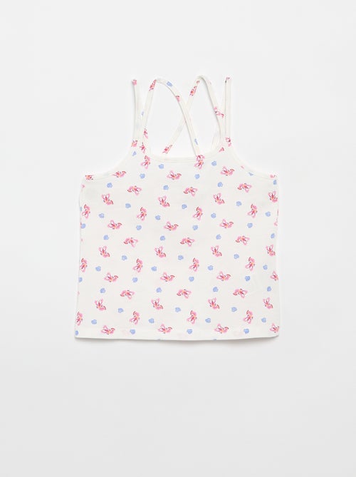 Pack de 2 camisetas de tirantes, una estampada - Kiabi