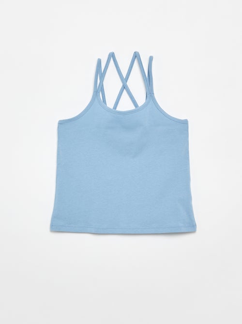 Pack de 2 camisetas de tirantes, una estampada - Kiabi