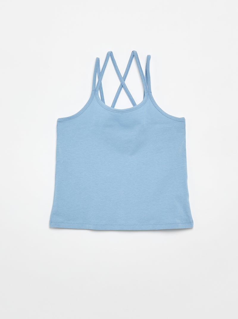 Pack de 2 camisetas de tirantes, una estampada Blanco - Kiabi