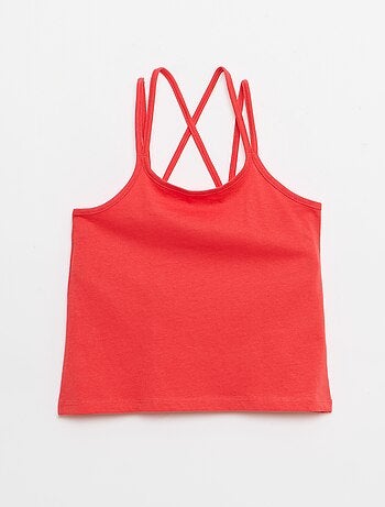 Pack de 2 camisetas de tirantes, una estampada