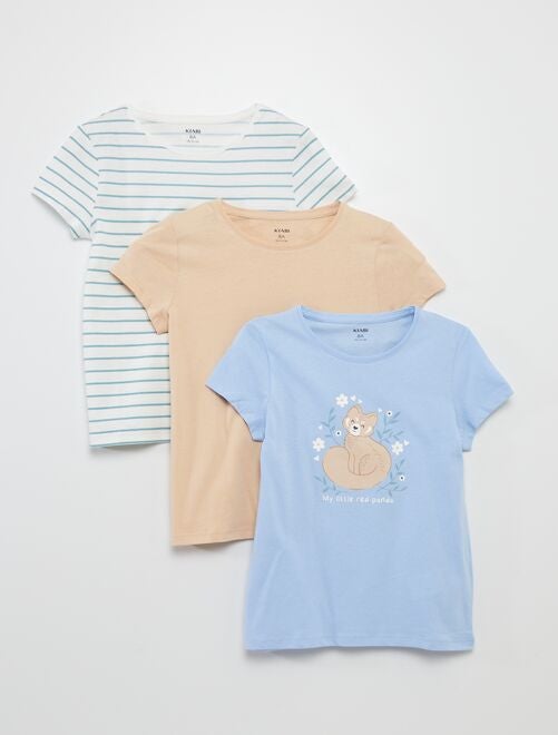 Pack de 2 camisetas estampadas - 3 piezas - Kiabi