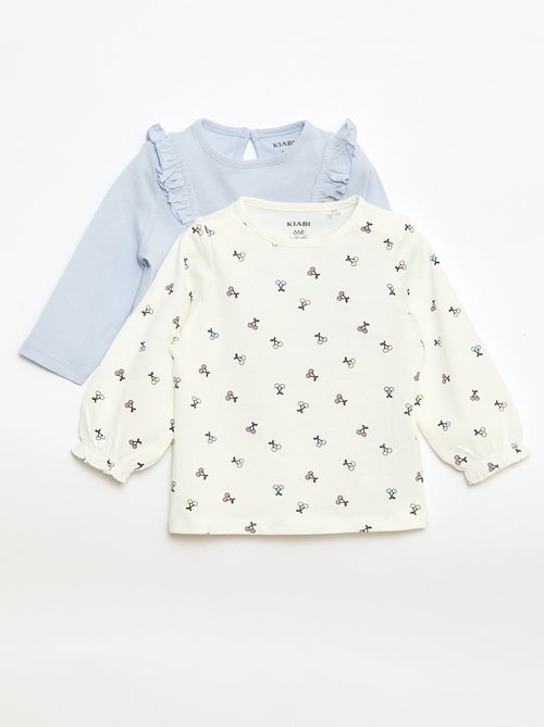 Pack de 2 camisetas estampadas - Kiabi