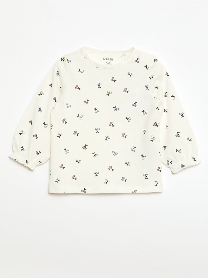 Pack de 2 camisetas estampadas Blanco - Kiabi